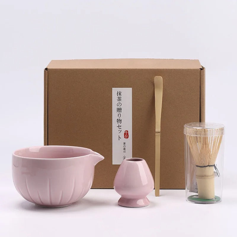 Set a matcha Ceremonial variante rose