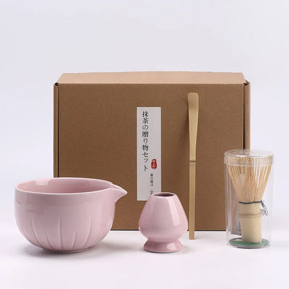 Set a matcha Ceremonial variante rose