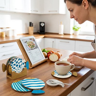 Sous verres​ Élégance Marine femme lit recette