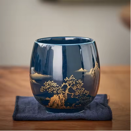Tasse à thé Jilan debout sur tissus