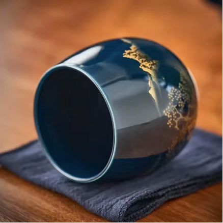 Tasse à thé Jilan vue intérieur sur tissus