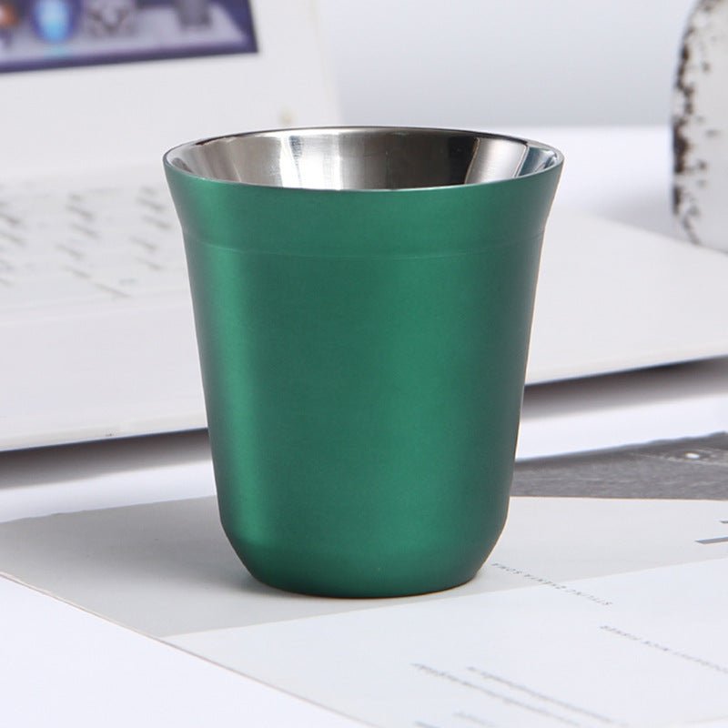 Tasse double paroi ÉcoCafé variante verte