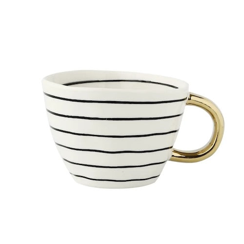 Tasse en céramique Géométrique Dorée variante C