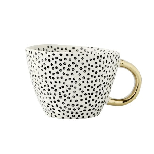 Tasse en céramique Géométrique Dorée variante D