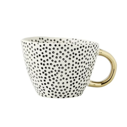 Tasse en céramique Géométrique Dorée variante D