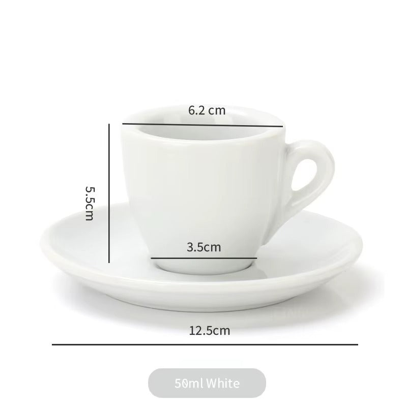 Tasse expresso Céramique Éclatante variante blanche