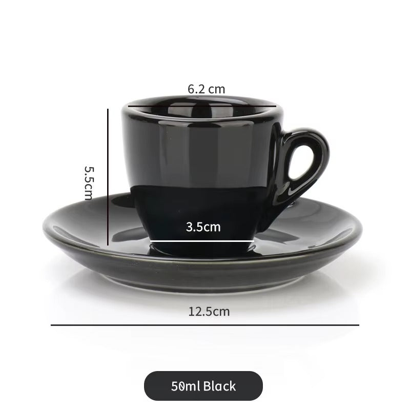 Tasse expresso Céramique Éclatante variante noire