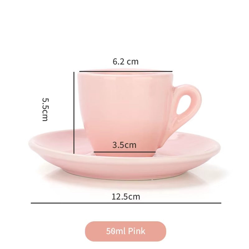 Tasse expresso Céramique Éclatante variante rose