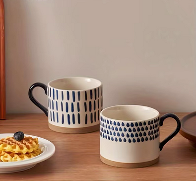 Tasses Artisanale Céramique avec gaufres