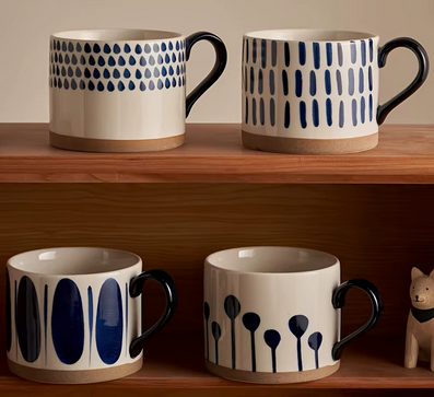 Tasses Artisanale Céramique sur tablette