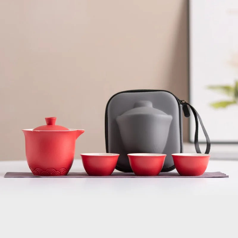 Thé Service TravelTeaSet variante rouge
