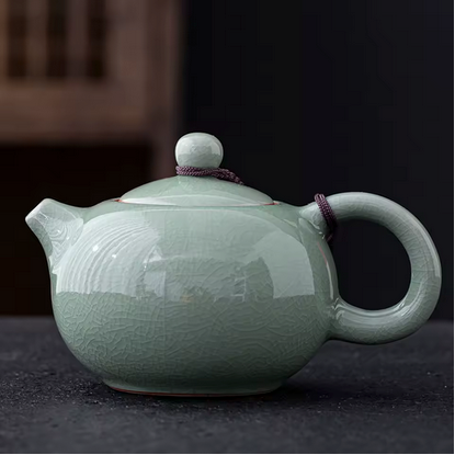 Théière céramique Authentique Émaillée - variante verte