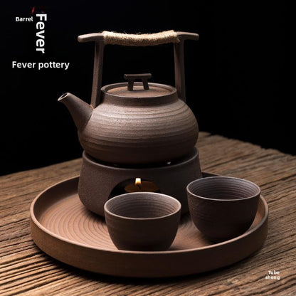 Théière en céramique Artisanal Japonaise avec tasses et plateau