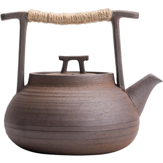 Théière en céramique Artisanal Japonaise vue de côté