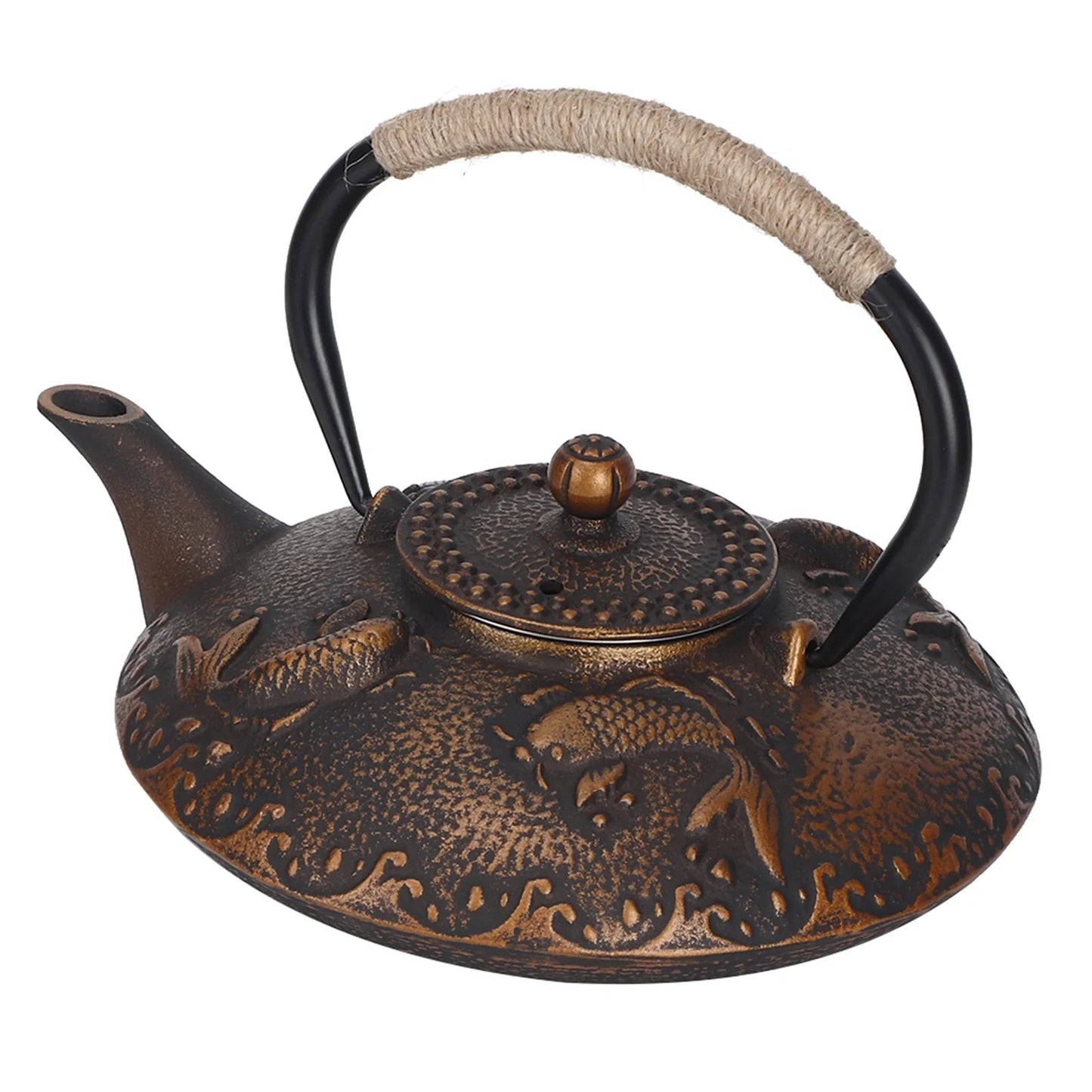 Théière en fonte variante brune