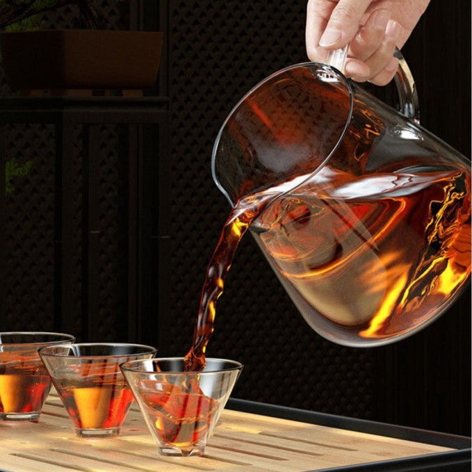 Theiere en verre Borosilicate 1300ml verse thé dans des verres