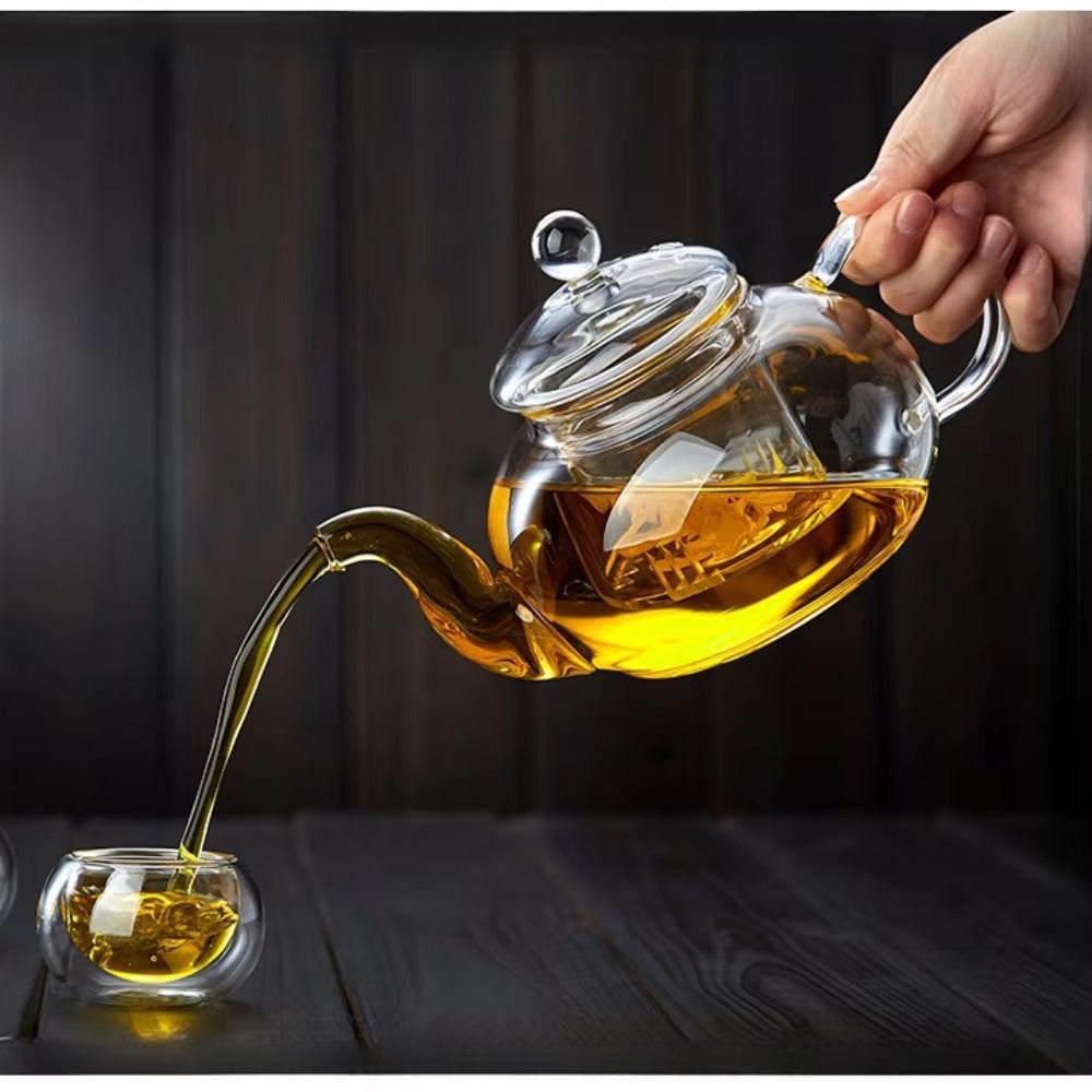 Théière en verre Borosilicate verse thé