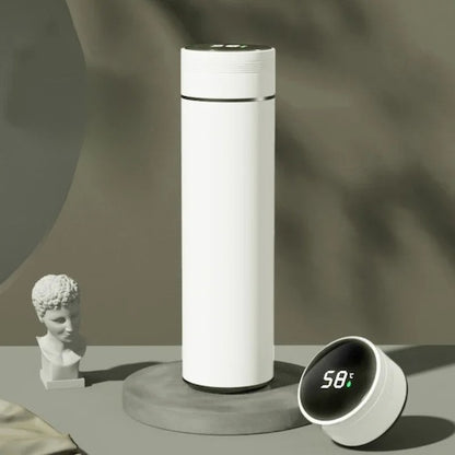Thermos cafe portable ThermoSmart variante blanche