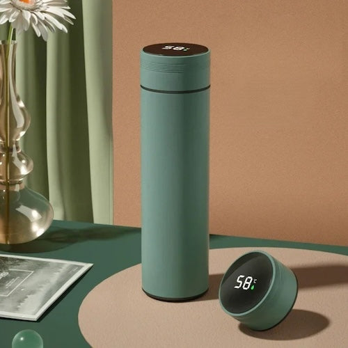 Thermos cafe portable ThermoSmart variante verte